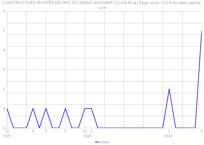 CONSTRUCTORA MONTES DE ORO SOCIEDAD ANONIMA (Costa Rica) Page visits 2024 