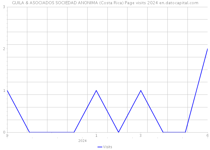 GUILA & ASOCIADOS SOCIEDAD ANONIMA (Costa Rica) Page visits 2024 