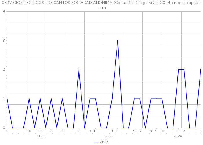SERVICIOS TECNICOS LOS SANTOS SOCIEDAD ANONIMA (Costa Rica) Page visits 2024 