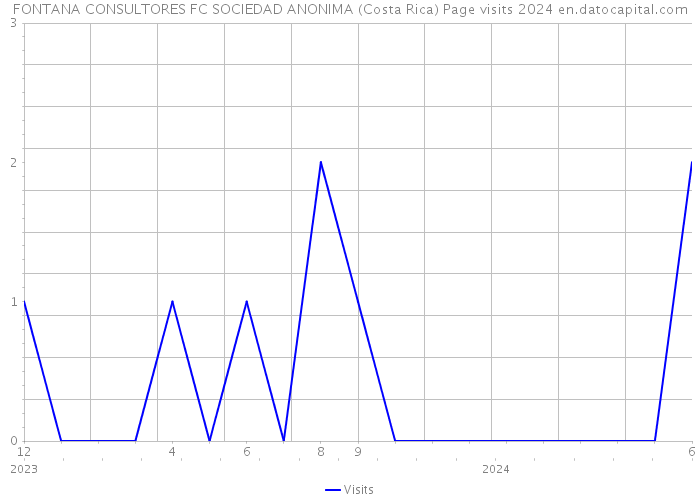 FONTANA CONSULTORES FC SOCIEDAD ANONIMA (Costa Rica) Page visits 2024 