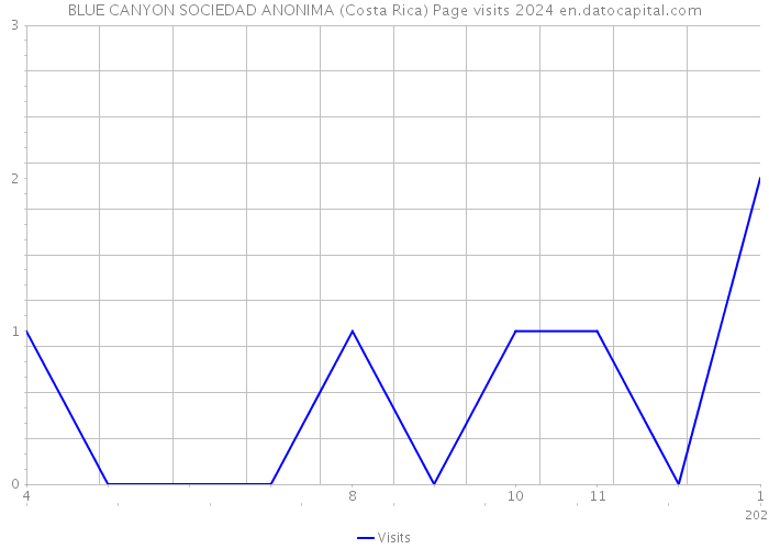 BLUE CANYON SOCIEDAD ANONIMA (Costa Rica) Page visits 2024 