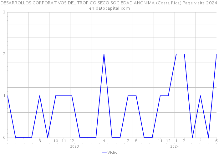 DESARROLLOS CORPORATIVOS DEL TROPICO SECO SOCIEDAD ANONIMA (Costa Rica) Page visits 2024 