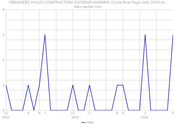FERNANDEZ VAGLIO CONSTRUCTORA SOCIEDAD ANONIMA (Costa Rica) Page visits 2024 