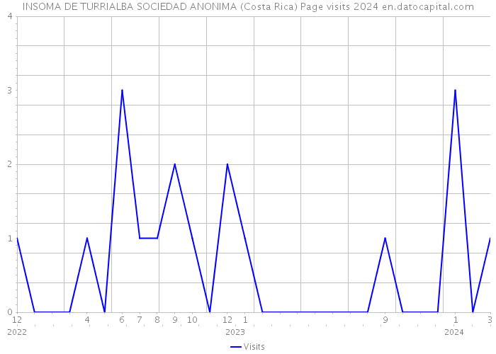 INSOMA DE TURRIALBA SOCIEDAD ANONIMA (Costa Rica) Page visits 2024 