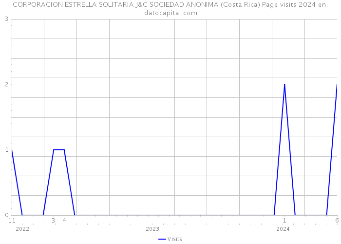 CORPORACION ESTRELLA SOLITARIA J&C SOCIEDAD ANONIMA (Costa Rica) Page visits 2024 