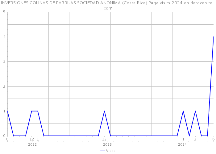 INVERSIONES COLINAS DE PARRUAS SOCIEDAD ANONIMA (Costa Rica) Page visits 2024 