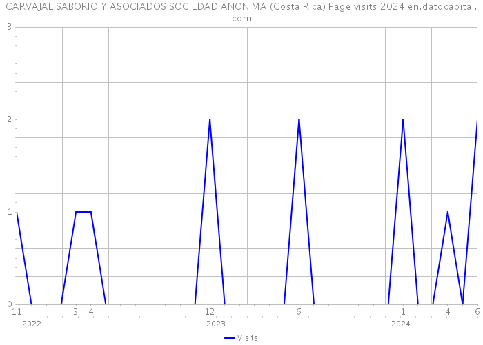 CARVAJAL SABORIO Y ASOCIADOS SOCIEDAD ANONIMA (Costa Rica) Page visits 2024 