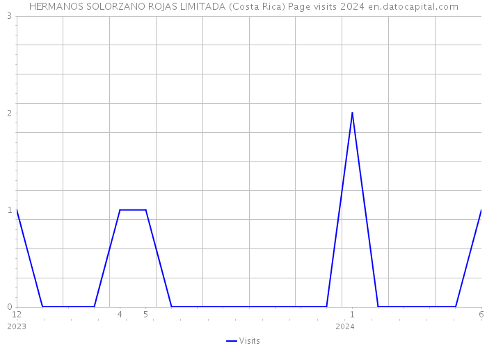 HERMANOS SOLORZANO ROJAS LIMITADA (Costa Rica) Page visits 2024 