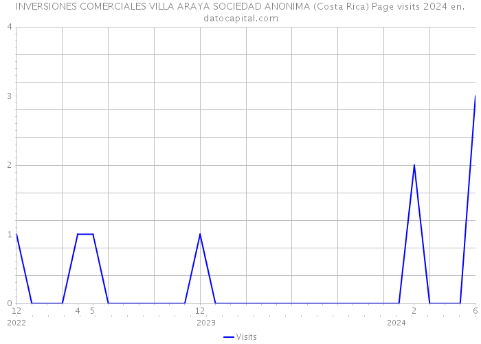 INVERSIONES COMERCIALES VILLA ARAYA SOCIEDAD ANONIMA (Costa Rica) Page visits 2024 