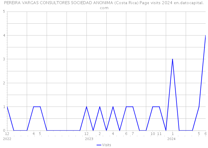 PEREIRA VARGAS CONSULTORES SOCIEDAD ANONIMA (Costa Rica) Page visits 2024 