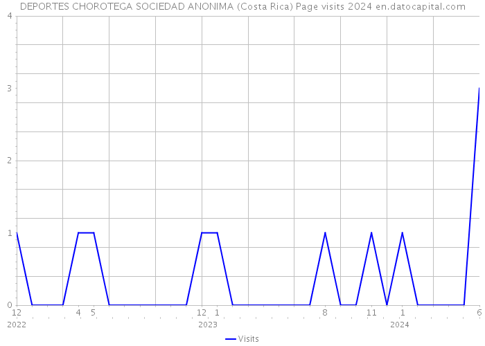 DEPORTES CHOROTEGA SOCIEDAD ANONIMA (Costa Rica) Page visits 2024 