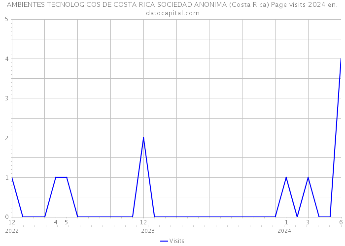 AMBIENTES TECNOLOGICOS DE COSTA RICA SOCIEDAD ANONIMA (Costa Rica) Page visits 2024 