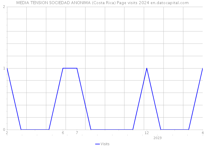 MEDIA TENSION SOCIEDAD ANONIMA (Costa Rica) Page visits 2024 