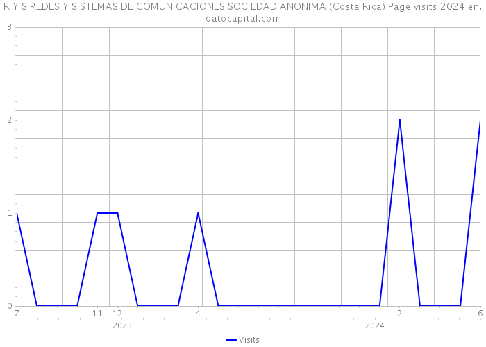 R Y S REDES Y SISTEMAS DE COMUNICACIONES SOCIEDAD ANONIMA (Costa Rica) Page visits 2024 