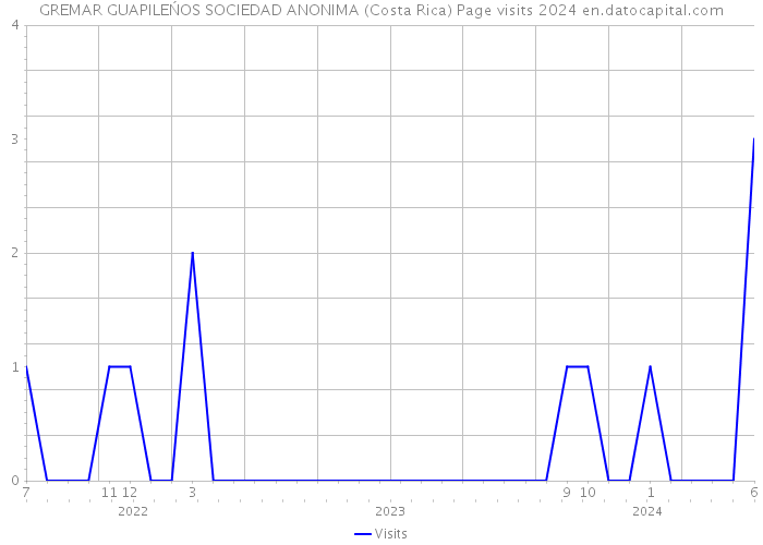 GREMAR GUAPILEŃOS SOCIEDAD ANONIMA (Costa Rica) Page visits 2024 