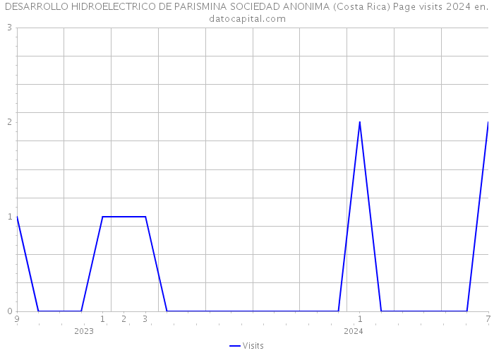 DESARROLLO HIDROELECTRICO DE PARISMINA SOCIEDAD ANONIMA (Costa Rica) Page visits 2024 