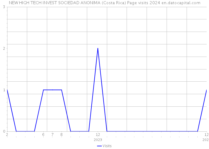 NEW HIGH TECH INVEST SOCIEDAD ANONIMA (Costa Rica) Page visits 2024 