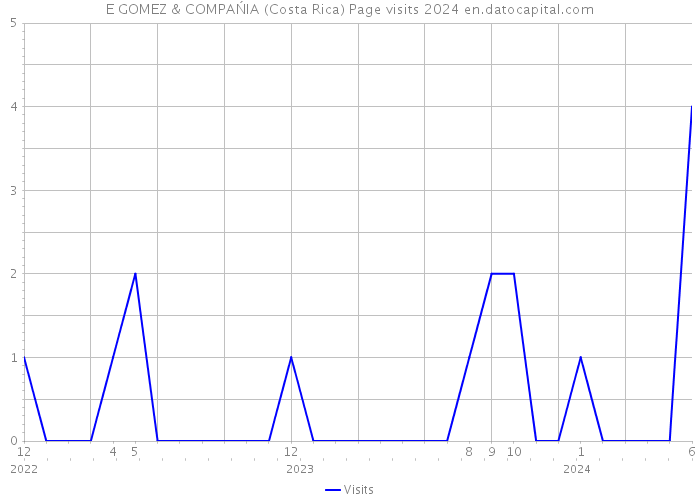 E GOMEZ & COMPAŃIA (Costa Rica) Page visits 2024 