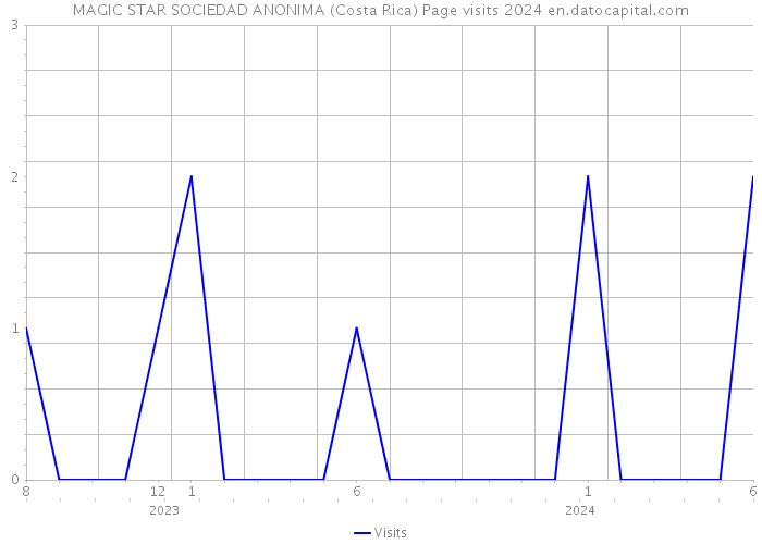 MAGIC STAR SOCIEDAD ANONIMA (Costa Rica) Page visits 2024 