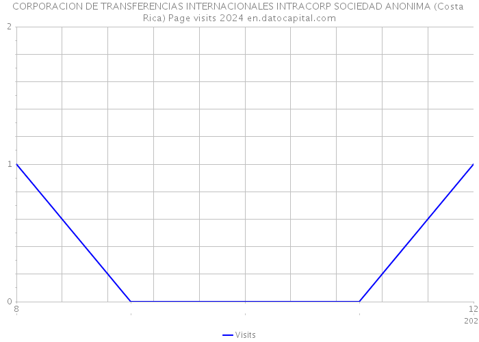 CORPORACION DE TRANSFERENCIAS INTERNACIONALES INTRACORP SOCIEDAD ANONIMA (Costa Rica) Page visits 2024 