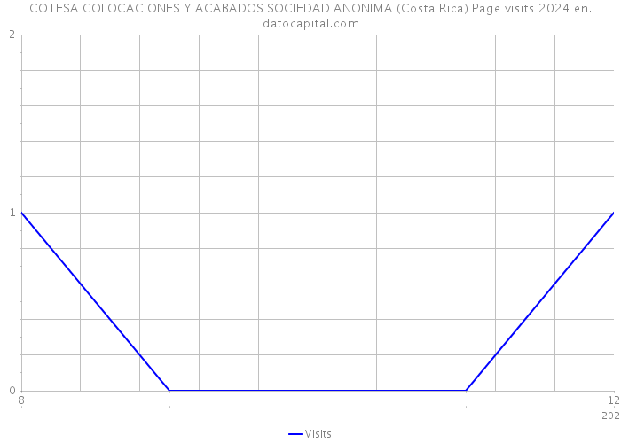 COTESA COLOCACIONES Y ACABADOS SOCIEDAD ANONIMA (Costa Rica) Page visits 2024 