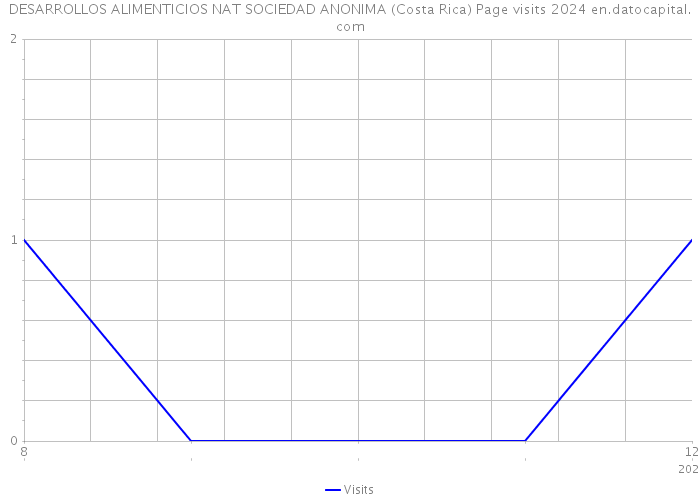 DESARROLLOS ALIMENTICIOS NAT SOCIEDAD ANONIMA (Costa Rica) Page visits 2024 