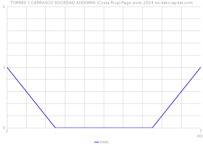 TORRES Y CARRASCO SOCIEDAD ANONIMA (Costa Rica) Page visits 2024 