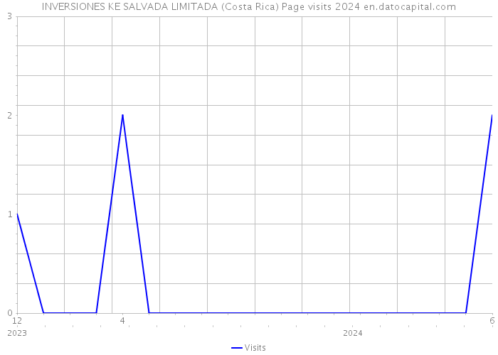 INVERSIONES KE SALVADA LIMITADA (Costa Rica) Page visits 2024 