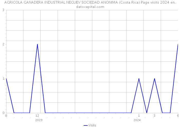 AGRICOLA GANADERA INDUSTRIAL NEGUEV SOCIEDAD ANONIMA (Costa Rica) Page visits 2024 