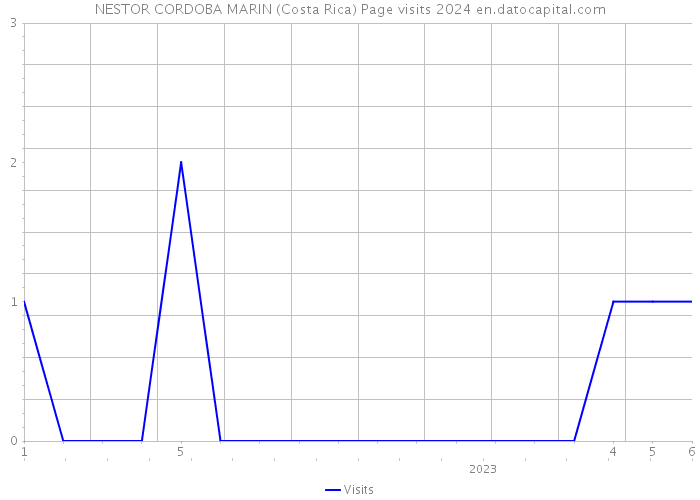 NESTOR CORDOBA MARIN (Costa Rica) Page visits 2024 