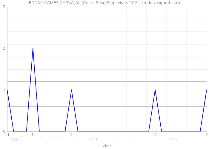 EDGAR GAMEZ CARVAJAL (Costa Rica) Page visits 2024 