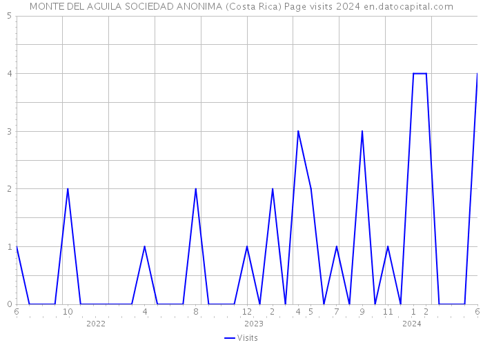 MONTE DEL AGUILA SOCIEDAD ANONIMA (Costa Rica) Page visits 2024 