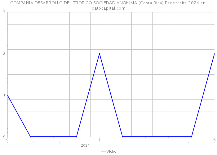 COMPAŃIA DESARROLLO DEL TROPICO SOCIEDAD ANONIMA (Costa Rica) Page visits 2024 