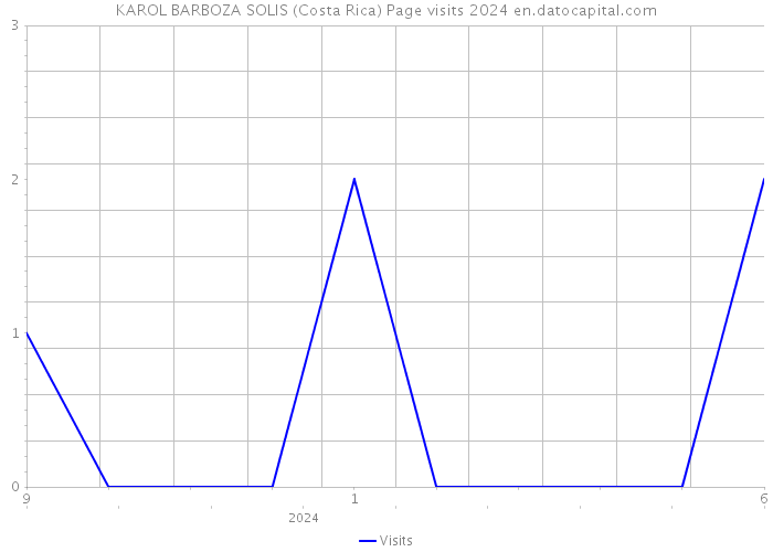 KAROL BARBOZA SOLIS (Costa Rica) Page visits 2024 