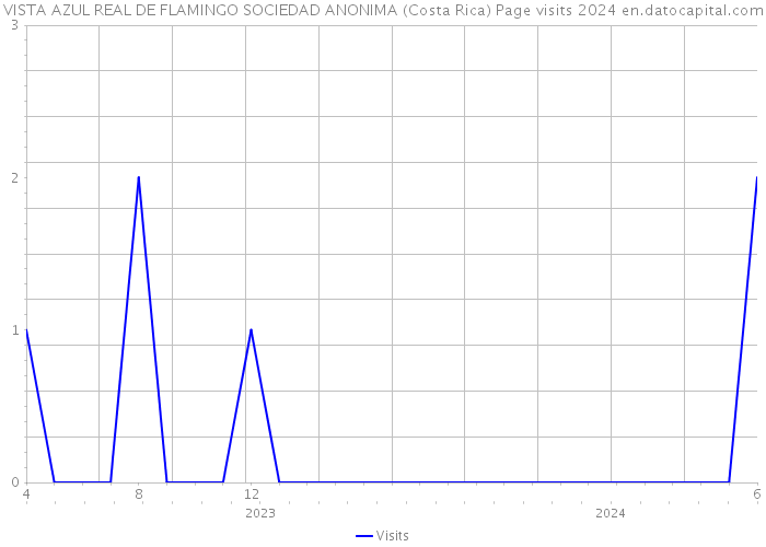 VISTA AZUL REAL DE FLAMINGO SOCIEDAD ANONIMA (Costa Rica) Page visits 2024 