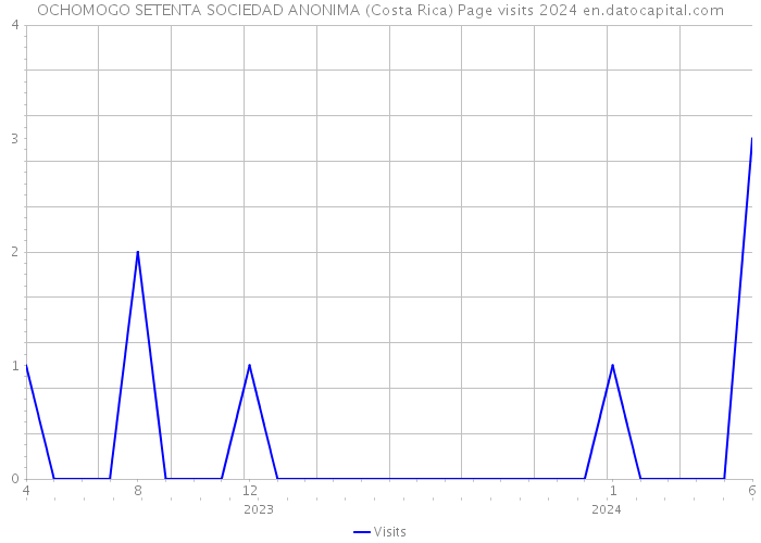 OCHOMOGO SETENTA SOCIEDAD ANONIMA (Costa Rica) Page visits 2024 