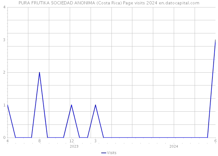 PURA FRUTIKA SOCIEDAD ANONIMA (Costa Rica) Page visits 2024 