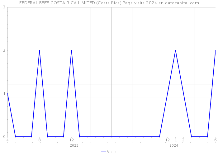 FEDERAL BEEF COSTA RICA LIMITED (Costa Rica) Page visits 2024 