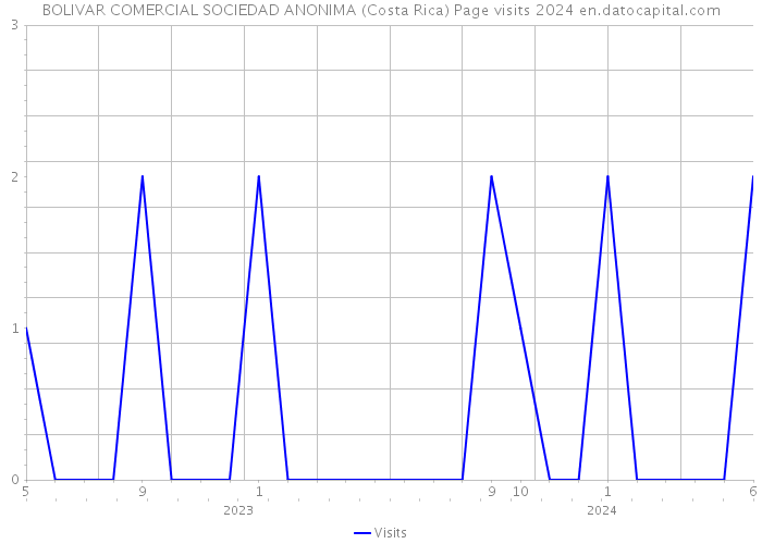 BOLIVAR COMERCIAL SOCIEDAD ANONIMA (Costa Rica) Page visits 2024 