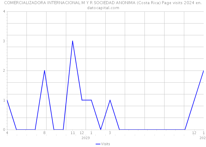 COMERCIALIZADORA INTERNACIONAL M Y R SOCIEDAD ANONIMA (Costa Rica) Page visits 2024 