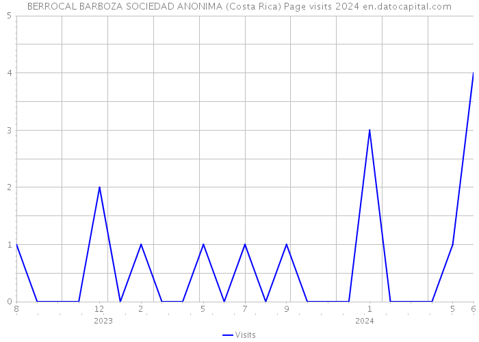 BERROCAL BARBOZA SOCIEDAD ANONIMA (Costa Rica) Page visits 2024 