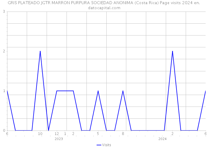 GRIS PLATEADO JGTR MARRON PURPURA SOCIEDAD ANONIMA (Costa Rica) Page visits 2024 
