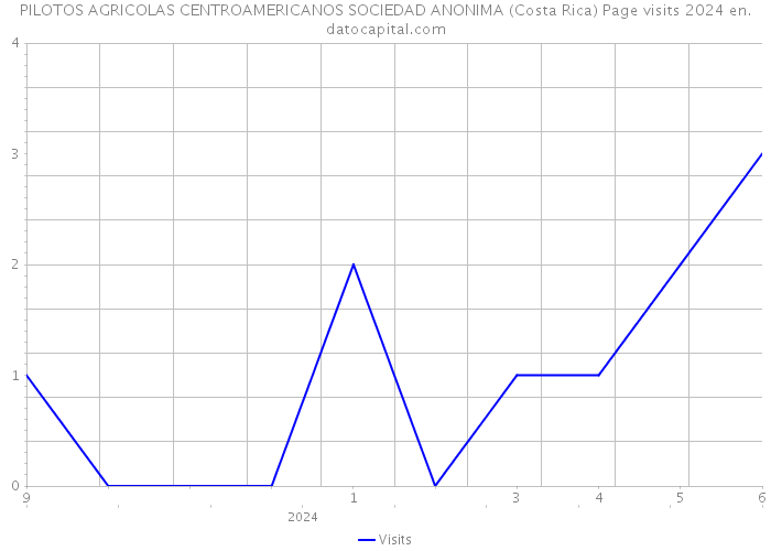 PILOTOS AGRICOLAS CENTROAMERICANOS SOCIEDAD ANONIMA (Costa Rica) Page visits 2024 