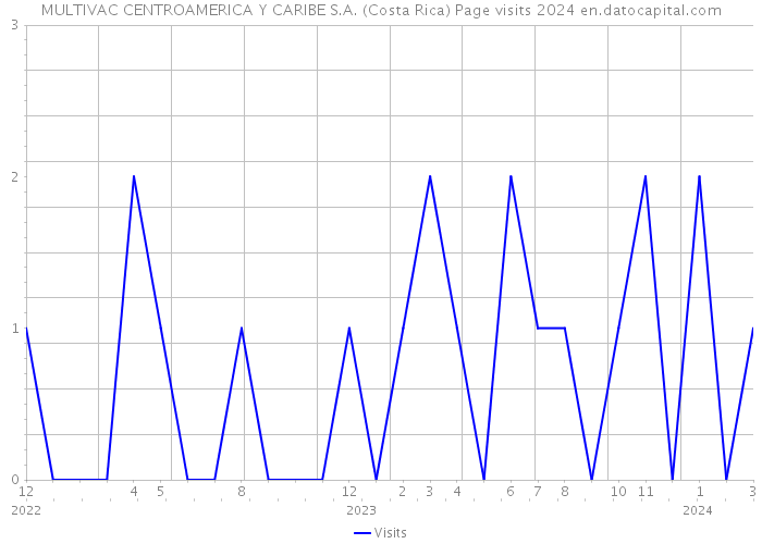 MULTIVAC CENTROAMERICA Y CARIBE S.A. (Costa Rica) Page visits 2024 