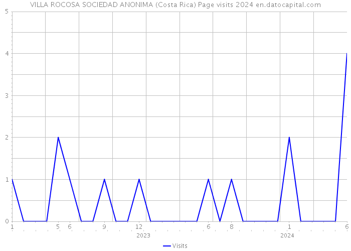 VILLA ROCOSA SOCIEDAD ANONIMA (Costa Rica) Page visits 2024 
