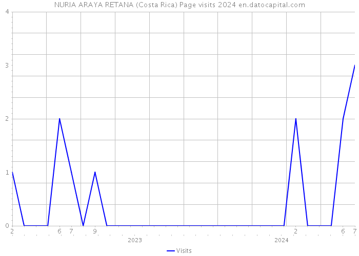 NURIA ARAYA RETANA (Costa Rica) Page visits 2024 