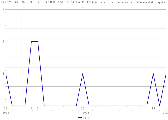 CORPORACION ROUS DEL PACIFICO SOCIEDAD ANONIMA (Costa Rica) Page visits 2024 