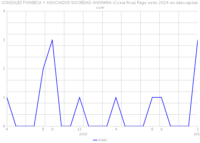 GONZALEZ FONSECA Y ASOCIADOS SOCIEDAD ANONIMA (Costa Rica) Page visits 2024 