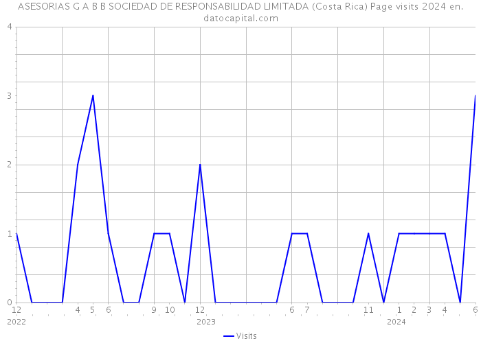 ASESORIAS G A B B SOCIEDAD DE RESPONSABILIDAD LIMITADA (Costa Rica) Page visits 2024 