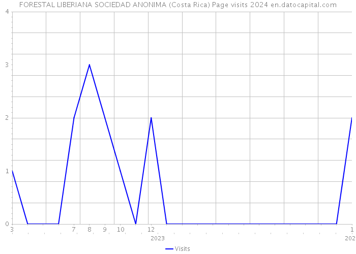 FORESTAL LIBERIANA SOCIEDAD ANONIMA (Costa Rica) Page visits 2024 